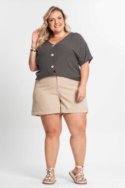 Blusa Feminina Camisa Plus Size Secret - 51126