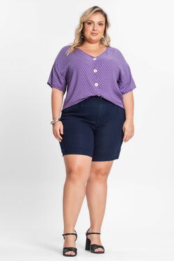 Blusa Feminina Camisa Plus Size Secret - 51118