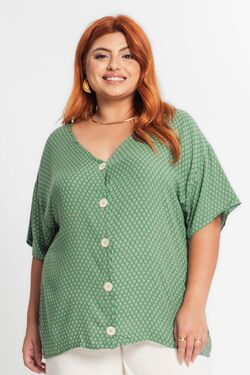 Blusa Feminina Camisa Plus Size Secret - 51120