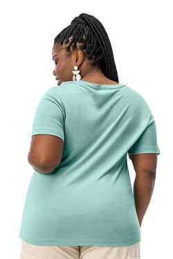 Blusa Feminina Plus Size em Visco Tricot Secret - 51155