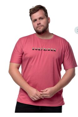 Camiseta Masculina Plus Size Gola Careca - 51166