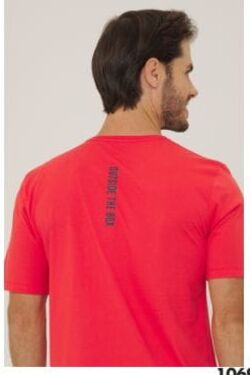 Camiseta Masculina Think Cor Laranja Thoux - 51232