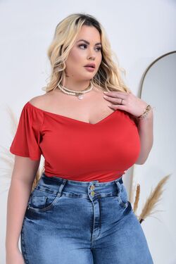 Blusa Feminina Cropped Plus Size Fit Well