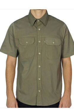 Camisa em Sarja MC Slim R Sete