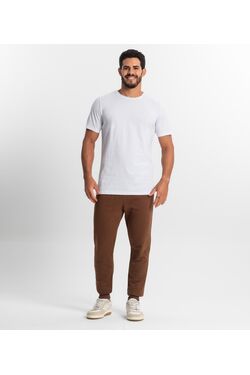 Calça Jogger Plus Size Masculina Marrom - 51680