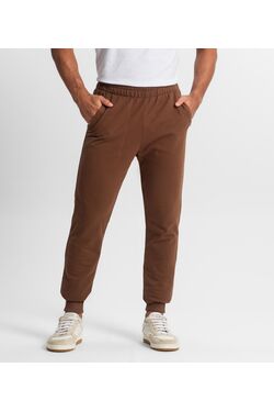 Calça Jogger Plus Size Masculina Marrom