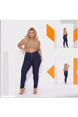 Calça Jeans Skinny Plus Size Destroyed CRD - 51739