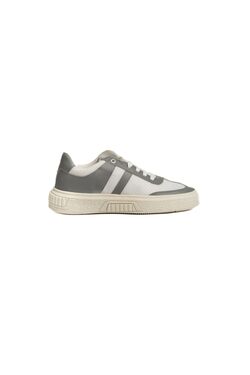 Sapatenis Masculino Nylon Branco e Cinza AC