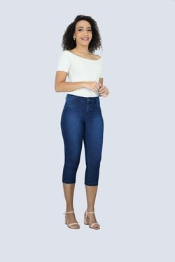 Calça Jeans Capri do 38 ao 46 Muito Mais - 52129