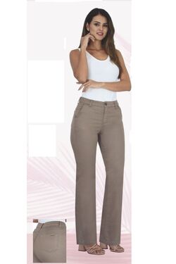 Calça Reta Sarja Muito Mais 
