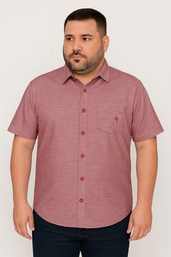 Camisa Fio a Fio Tradicional Mc Com Bolso Vermelho Caw