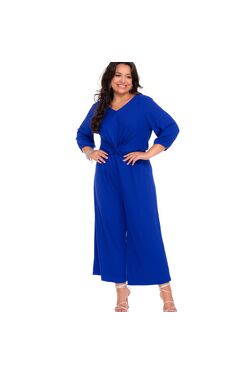 Macacão Midi Plus Size Rovitex