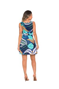 Vestido Liganet Estampado FitWell - 52716