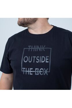 Camiseta Plus Size Estampada You Size Algodão Misto – Think Outsider The Box- Verde - 52179