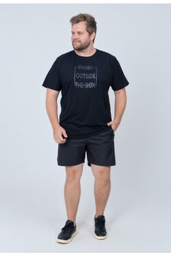 Camiseta Plus Size Estampada You Size Algodão Misto – Think Outsider The Box - Branco - 52180