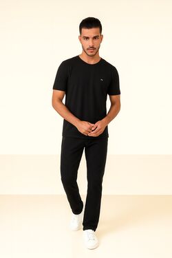 Camiseta Slim Preto La Rossi
