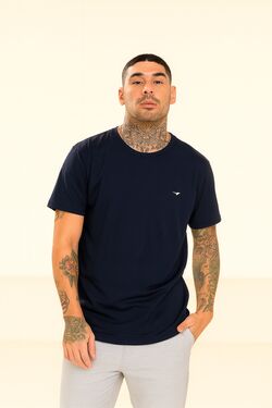 Camiseta Básica Plus Size Thoux 100% Algodão – Conforto Premium – Marinho - 52910