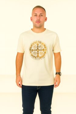 Camiseta Slim Bento Bege Thoux