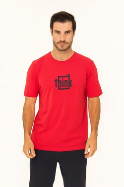 Camiseta Slim Think Cor Laranja Thoux