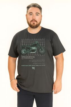 Camiseta Plus Size Thoux 100% Algodão – Estampa Moment – Masculina