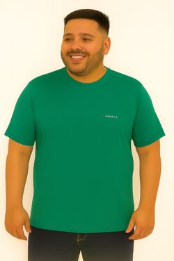 Camiseta Básica Plus Size Thoux 100% Algodão – Conforto Premium – Verde