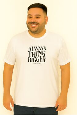 Camiseta Plus Size Bigger Branco You Size