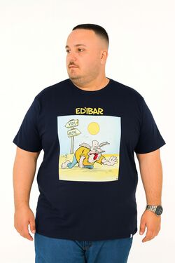 Camiseta Plus Size Thoux 100% Algodão – Estampa Edi Bar Sede – Masculina