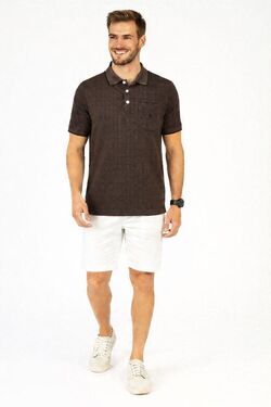 Polo Masculina Plus Size Headplay Piquet 3D  – Veste do G3 ao G5 - Com Bolso