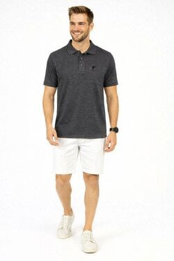 Polo Masculina Headplay Meia Malha Jacquard – Conforto Premium –  veste até G5