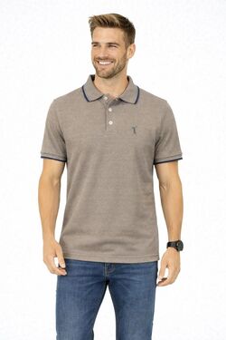 Polo Masculina Slim Headplay Piquet 3D Trabalhado – Veste  P Até G5