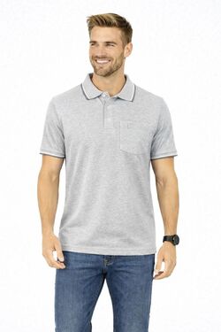 Polo Masculina Headplay Meia Malha 100% Algodão - com Bolso – Estilo Casual Elegante