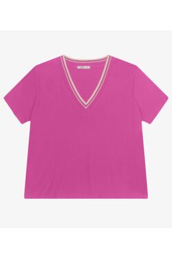 Blusa Manga Curta Plus Size Secret Glam – Viscose Maquinetada | G1 ao G4 - 53252