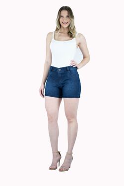 Shorts Meia Coxa Jeans com Lavagem Suave – 38 ao 56 – Muito Mais