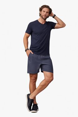 Bermuda Tactel Masculina Lisa Cinza Six One – Conforto e Leveza para o Dia a Dia