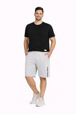 Bermuda Masculina de Moletom Mescla Off Rovitex – Conforto e Estilo Casual
