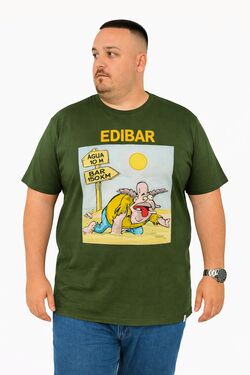 Camiseta Plus Size Thoux 100% Algodão – Estampa Edi Bar Sede – Masculina
