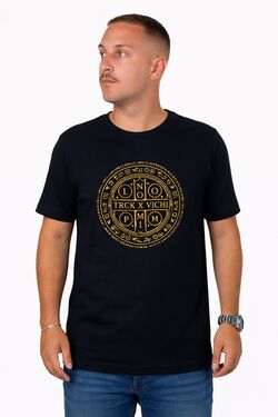 Camiseta Masculina Slim Estampada Bento Thoux Preto – Algodão