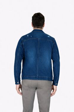 Jaqueta Jeans Masculina Com Elastano – Muito Mais - 53759