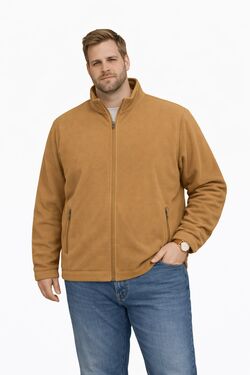 Jaqueta Masculina Plus Size Suede Texturizado com Zíper Diametro