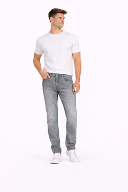 Calça Jeans Masculina Skinny Plus Size Cinza Used R Sete Até 56