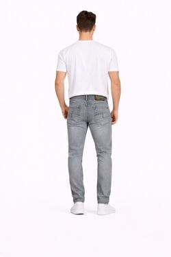 Calça Jeans Masculina Skinny Plus Size Cinza Used R Sete Até 56 - 53824