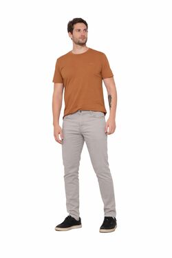 Calça Skinny Masculina Gelo Sarja com Elastano Credencial
