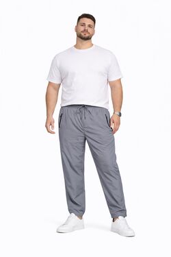 Calça Tactel Masculina Plus Size Rag Pickers com Zíper e Cordão