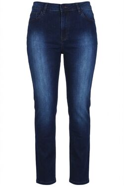 Calça Jeans Feminina Reta Cintura Intermediária Pitt Jeans Super Soft Used