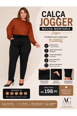 Calça Jogger Feminina em Malha Montaria Jagar - 54484
