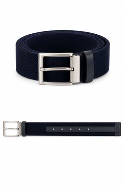 Cinto Masculino Elástico Dupla Face América 40mm Marinho 120 cm