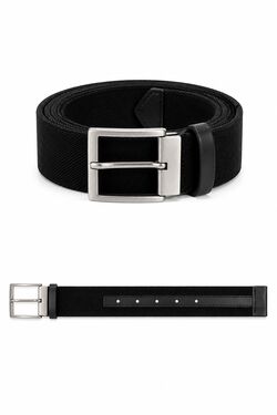 Cinto Masculino Elástico Dupla Face América 40mm Preto 120 cm