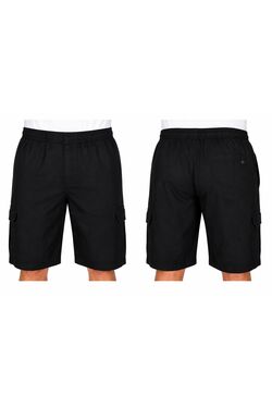 Bermuda Masculina Cargo com Elástico Preto R Sete – Conforto Total