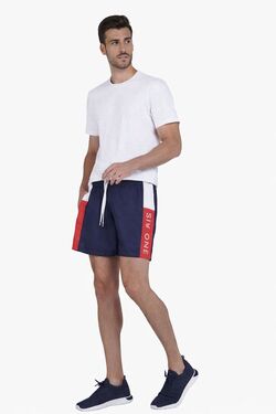 Shorts Tactel Masculino Marinho Six One Red Block Esportivo