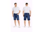 Bermudas Jeans no Jardim Nakamura